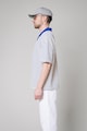 uFIT Galléros pamuttartalmú póló csíkos mintával férfi