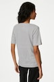 Marks & Spencer Раирана тениска от лен и модал Жени