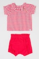 United Colors of Benetton Kockás ing és rövidnadrág szett Lány