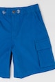 United Colors of Benetton Állítható derekú pamut rövidnadrág fedőlapos zsebekkel Fiú
