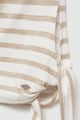 Mango Mariana aszimmetrikus póló csíkos mintával Lány