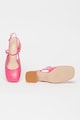 Tosca Blu Кожени обувки с отворена пета и масивен ток Жени
