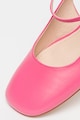 Tosca Blu Кожени обувки с отворена пета и масивен ток Жени