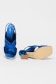 Tosca Blu Кожени обувки с отворена пета и котешки ток Жени