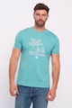 Lee Cooper Памучна тениска с лого и фигурален принт Мъже
