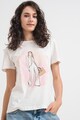 Vero Moda Petra mintás organikuspamut póló női