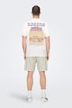 Only & Sons Тениска от органичен памук с шарка Мъже