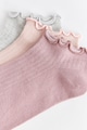 LC WAIKIKI Къси чорапи с вълнообразни краища - 3 чифта Жени