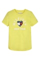 Tommy Hilfiger Памучна тениска с лого и пайети Момичета