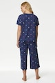 Marks & Spencer Десенирана пижама с пришит джоб Жени