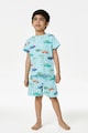 Marks & Spencer Pijama cu maneci scurte si imprimeu grafic Baieti