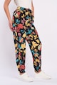Timeout Pantaloni din viscoza cu imprimeu floral Femei
