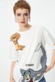 KOTON Kerek nyakú póló Tom és Jerry mintával női