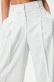 KOTON Pantaloni cu croiala ampla si model cu dungi discrete Femei