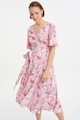 GreenPoint Застъпена рокля с флорален десен Жени
