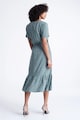 GreenPoint Разкроена рокля с шпиц и десен Жени