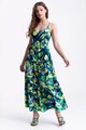 GreenPoint Bővülő mintás ruha állítható pántokkal női