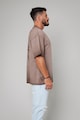 uFIT Памучна тениска с овално деколте и принт Мъже