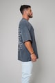 uFIT Тениска с овално деколте и фигурален принт Мъже