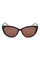 GUESS Унисекс слънчеви очила Cat-Eye с контраст Жени