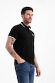 OMBRE Galléros póló kontrasztos részletekkel férfi