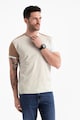 OMBRE Colorblock dizájnú kerek nyakú póló férfi