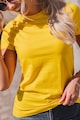 EDOTI Tricou de bumbac cu decolteu la baza gatului Femei