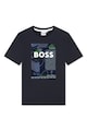 BOSS Kidswear Тениска с паук и принт Момчета