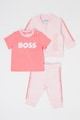 BOSS Kidswear Logómintás ruházati szett - 3 részes Lány