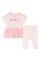 BOSS Kidswear Set de colanti si tricou din amestec de bumbac Fete