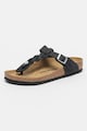 Birkenstock Gizeh nubukbőr papucs fonott pántokkal női