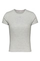 Tommy Jeans Szűk fazonú organikuspamut tartalmú bordázott póló női