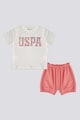 U.S. Polo Assn. Mintás póló és rövidnadrág szett - 2 részes Lány