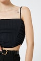 KOTON Crop top húzott részletekkel női