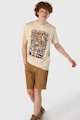 COLIN'S Памучна тениска с овално деколте и графика Мъже