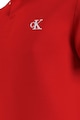 CALVIN KLEIN JEANS Galléros szűk fazonú póló hímzett logós részlettel férfi