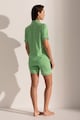 Sofiaman Ana modáltartalmú rövid pizsama hajtókás gallérral női
