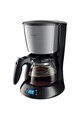 Philips Cafetiera  Daily Collection HD7459/20, 1000 W, cana din sticla, afisaj LCD, aroma twister, cronometru, Negru Femei