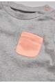NEXT Set de tricouri gri deschis melange cu roz piersica - 2 piese Baieti