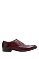 NEXT Pantofi brogue rosu Bordeaux de piele Barbati