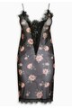 NEXT Rochie tip furou neagra transparenta cu model floral Femei