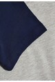 NEXT Tricou gri si bleumarin cu maneci raglan Baieti