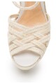 Schutz Sandale wedge tip espadrile bej Natural Femei