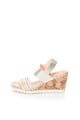 DESIGUAL Sandale wedge cu aspect metalizat Femei