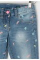 United Colors of Benetton Blugi skinny albastri cu imprimeu abstract Fete