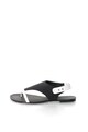 United Colors of Benetton Sandale slingback negru cu alb Femei