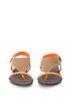 United Colors of Benetton Sandale oranj si maro nisip cu bareta separatoare Femei