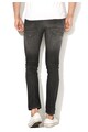 Jack & Jones Blugi slim fit negru stins cu aspect deteriorat Barbati