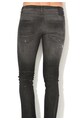 Jack & Jones Blugi slim fit negru stins cu aspect deteriorat Barbati