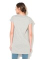 Only Rochie tip tricou gri melange cu imprimeu Groovy Femei